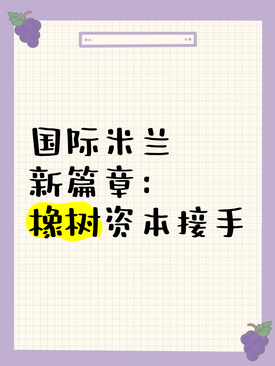 关于橡树资本最终成功接管国际米兰俱乐部，意甲新贵迎来新主掌舵的信息